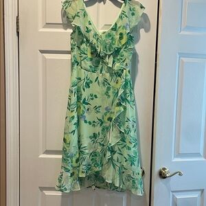 NWOT London Times Green Floral Midi Dress size 6